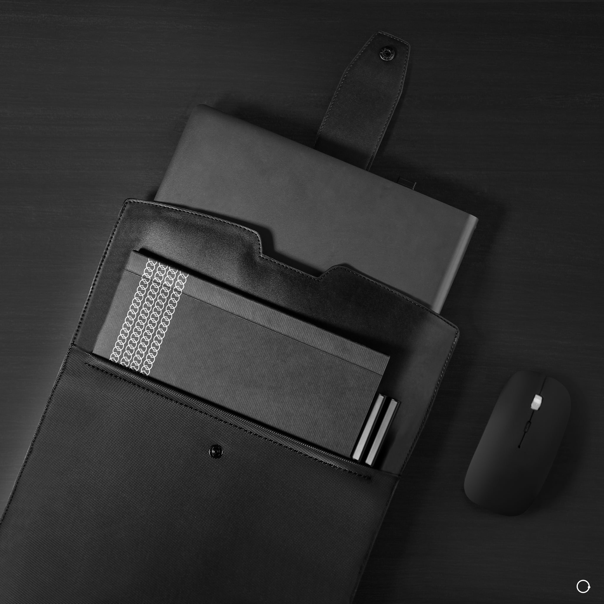 Black Empower Laptop Sleeve- wireless mouse-pen set- planner