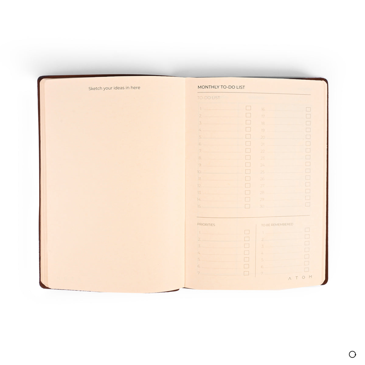 Trio Brown Planner