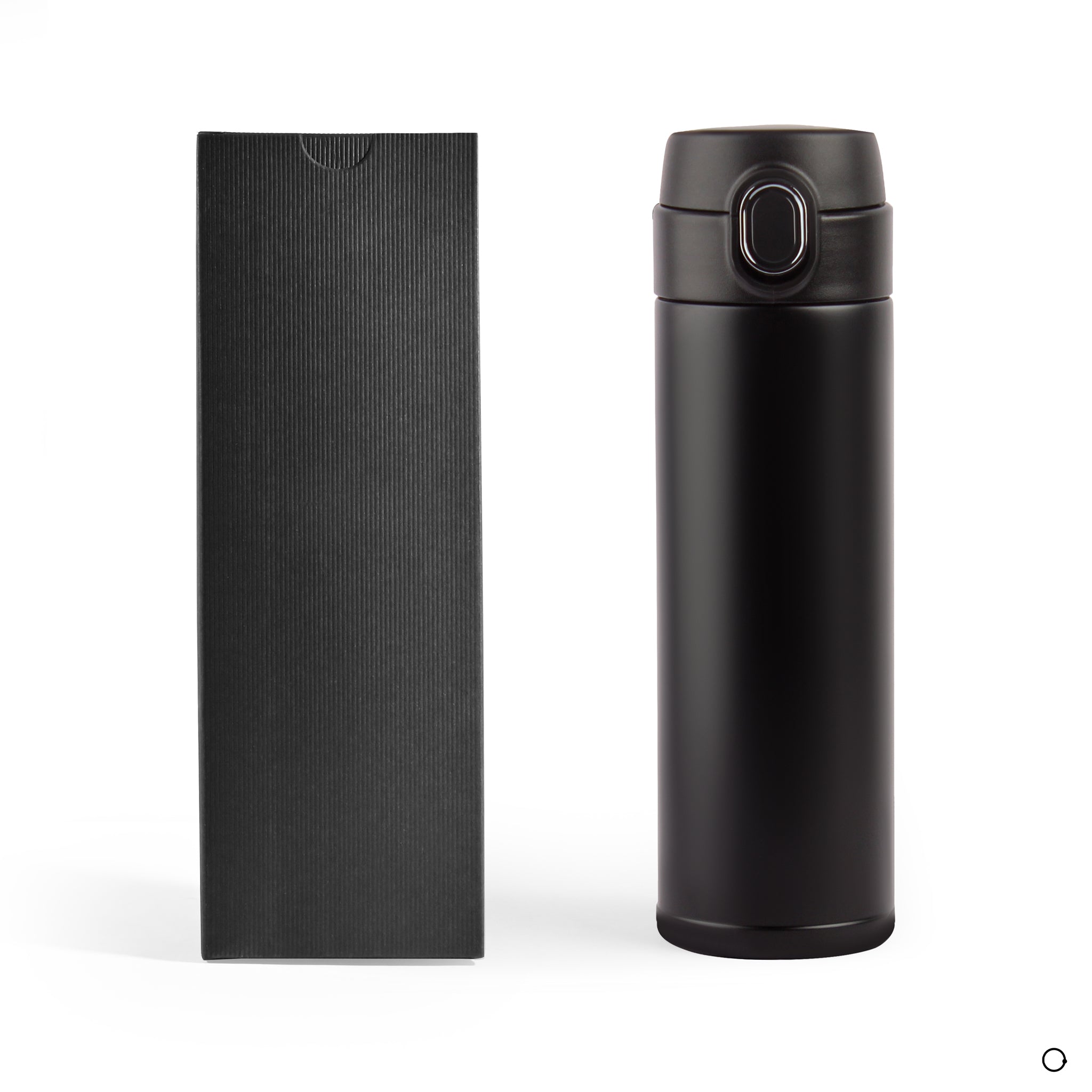 Black thermal mug