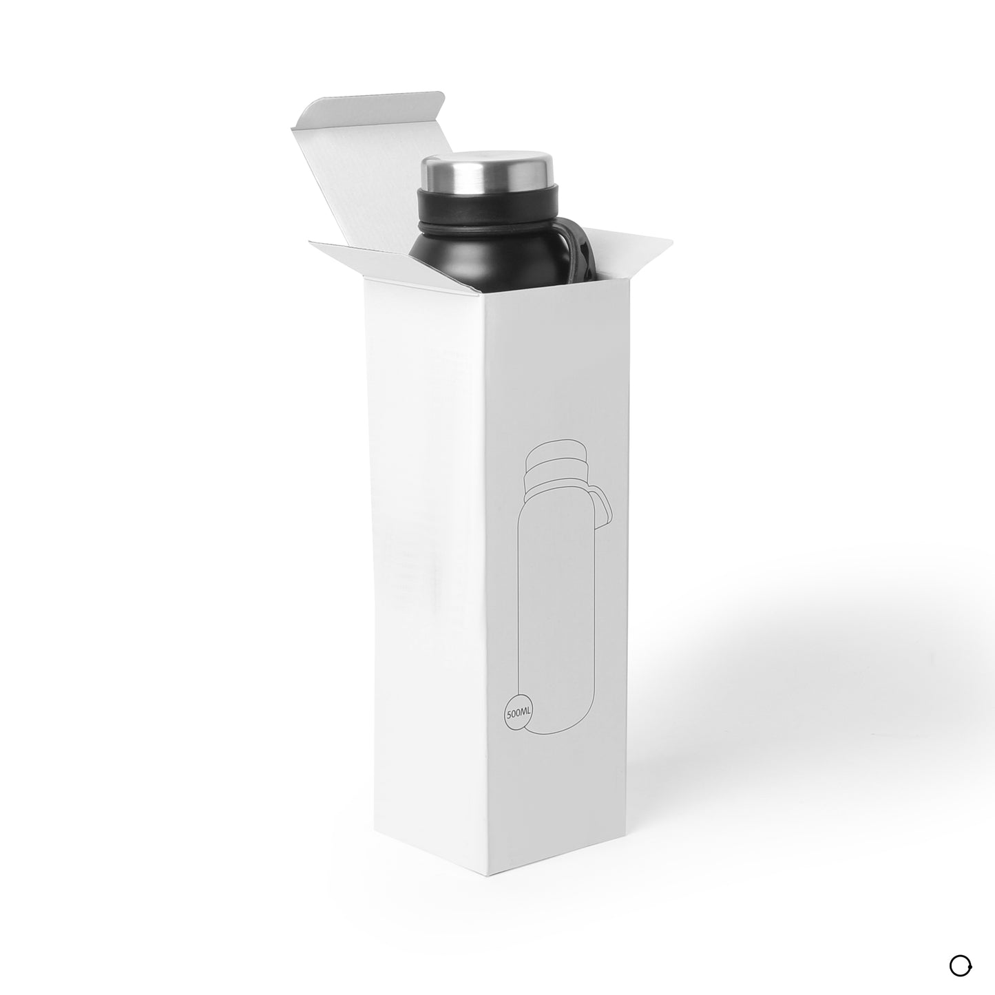 Black Silver Thermal Mug