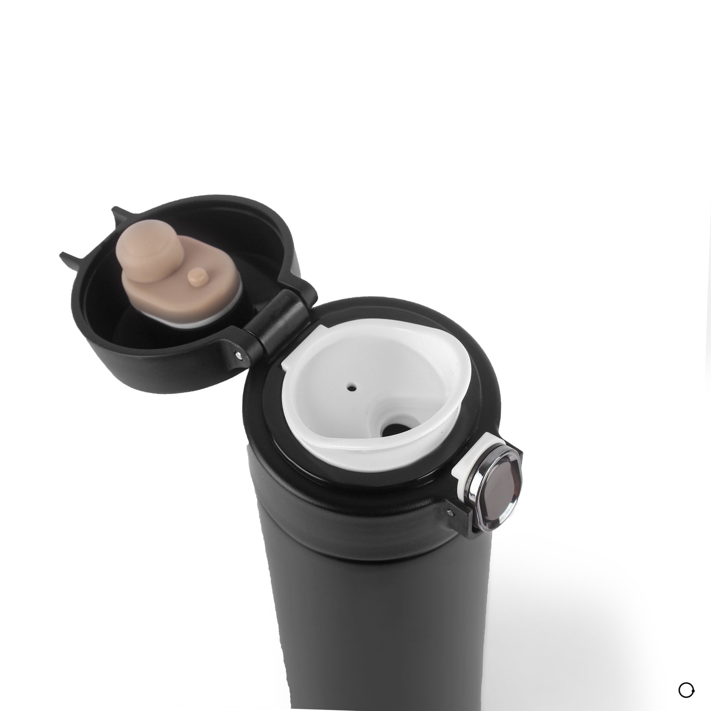 Black thermal mug