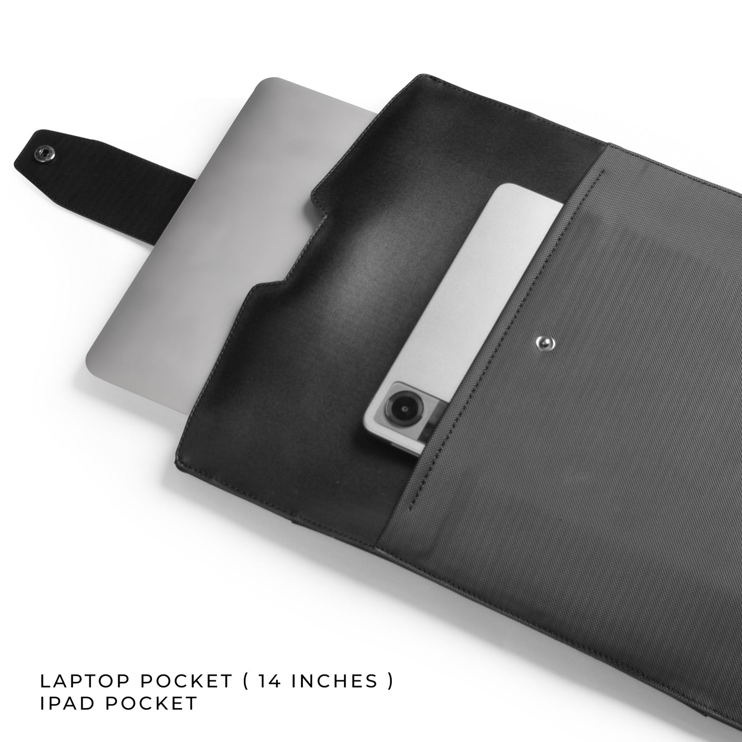 black Padded laptop sleeve