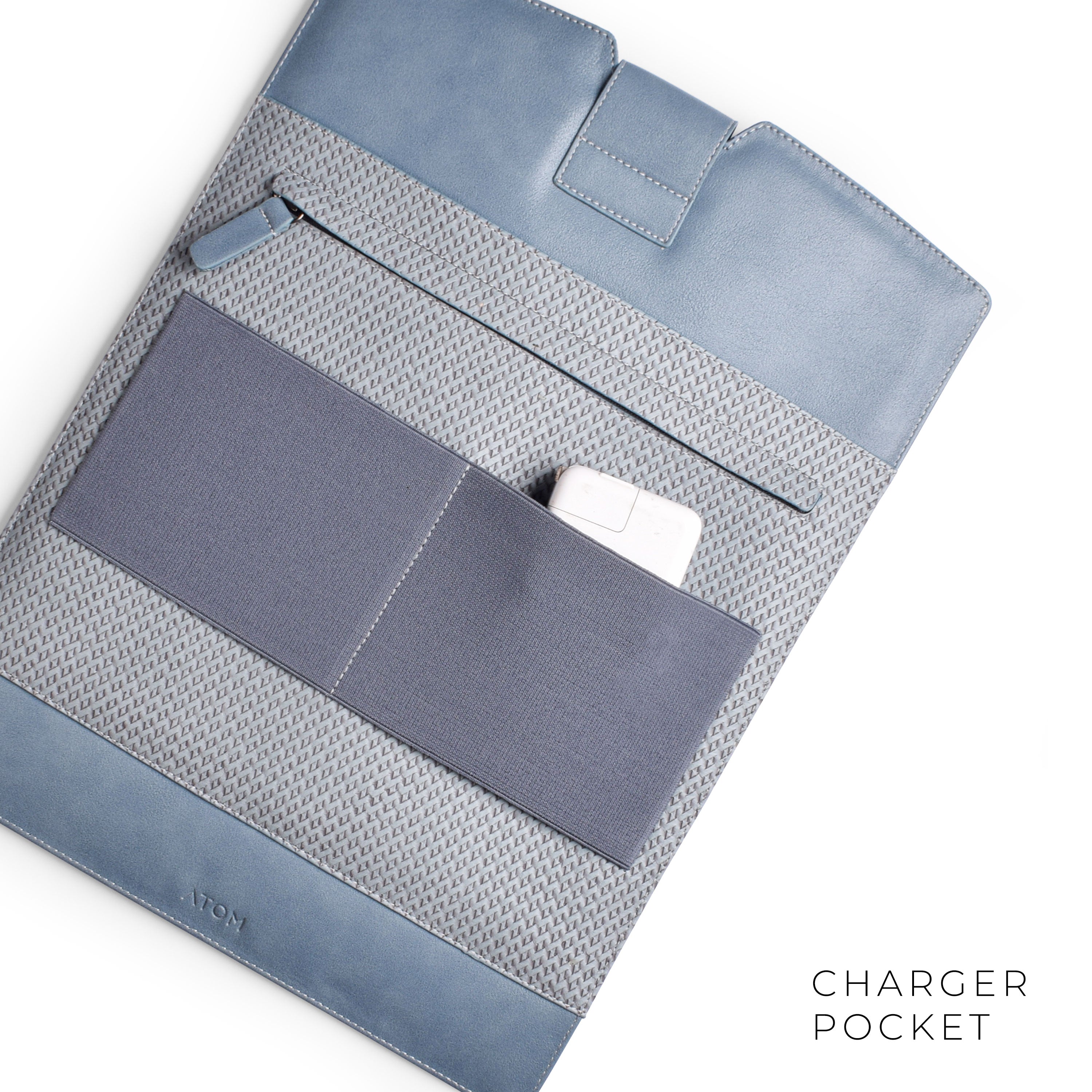 Synthetic leather laptop sleeve