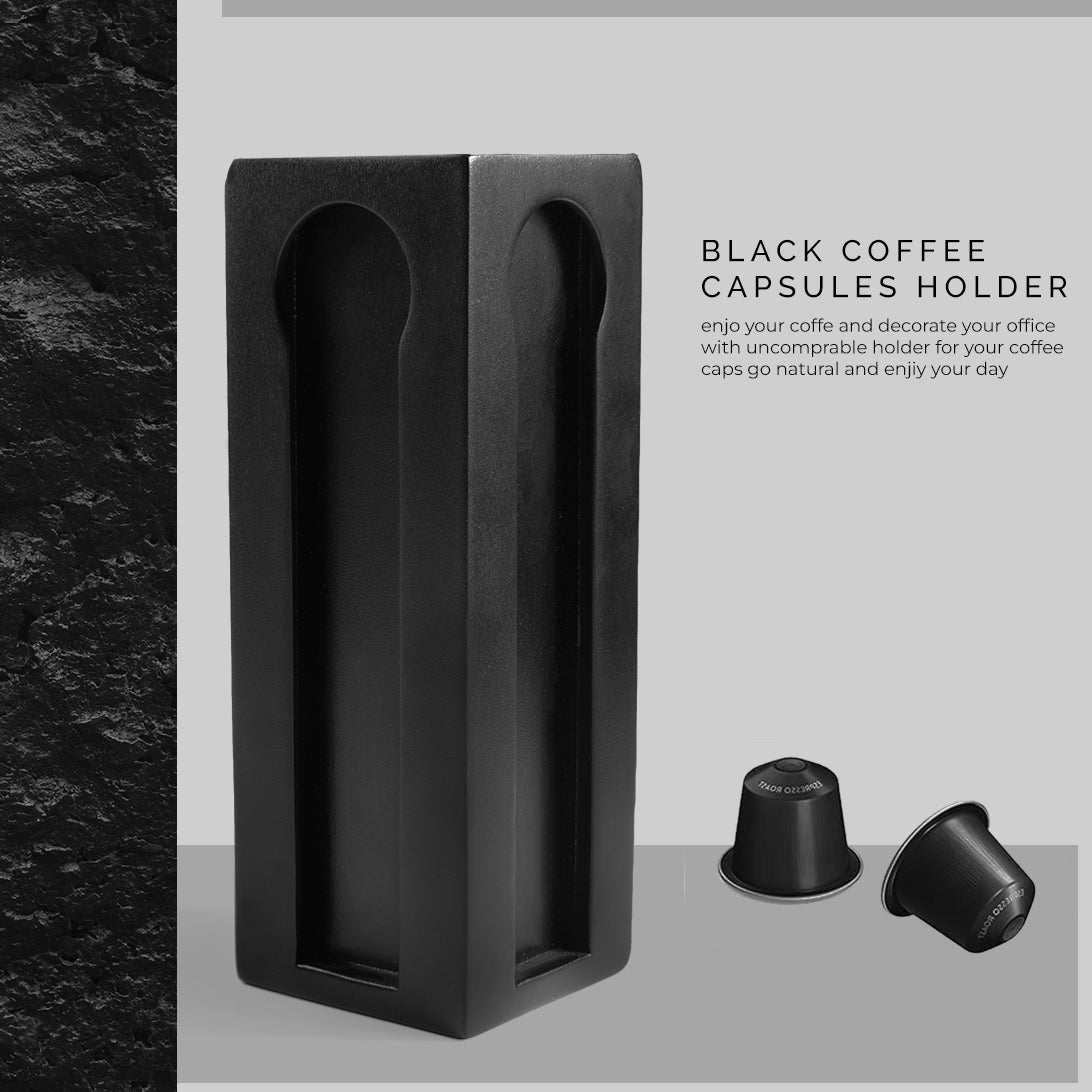 black nespresso holder
