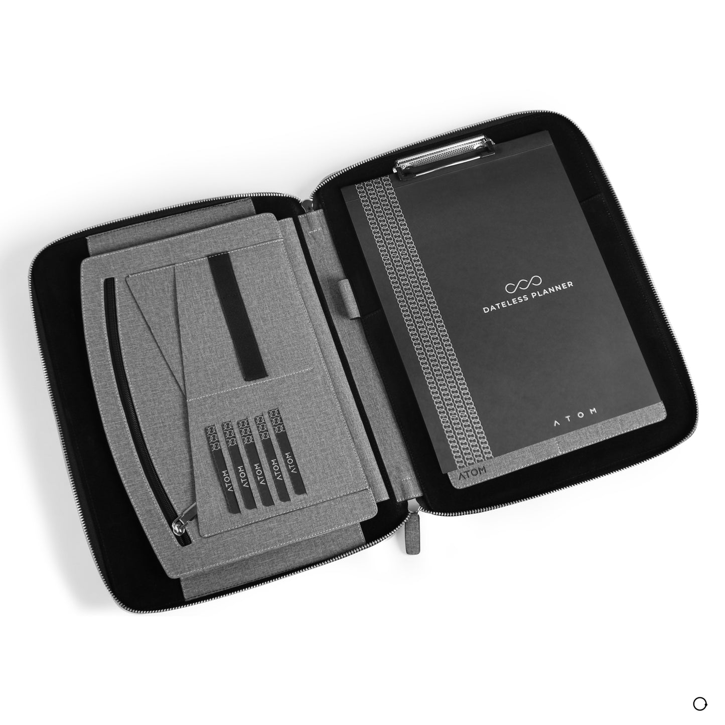 Leather laptop sleeve with compartments