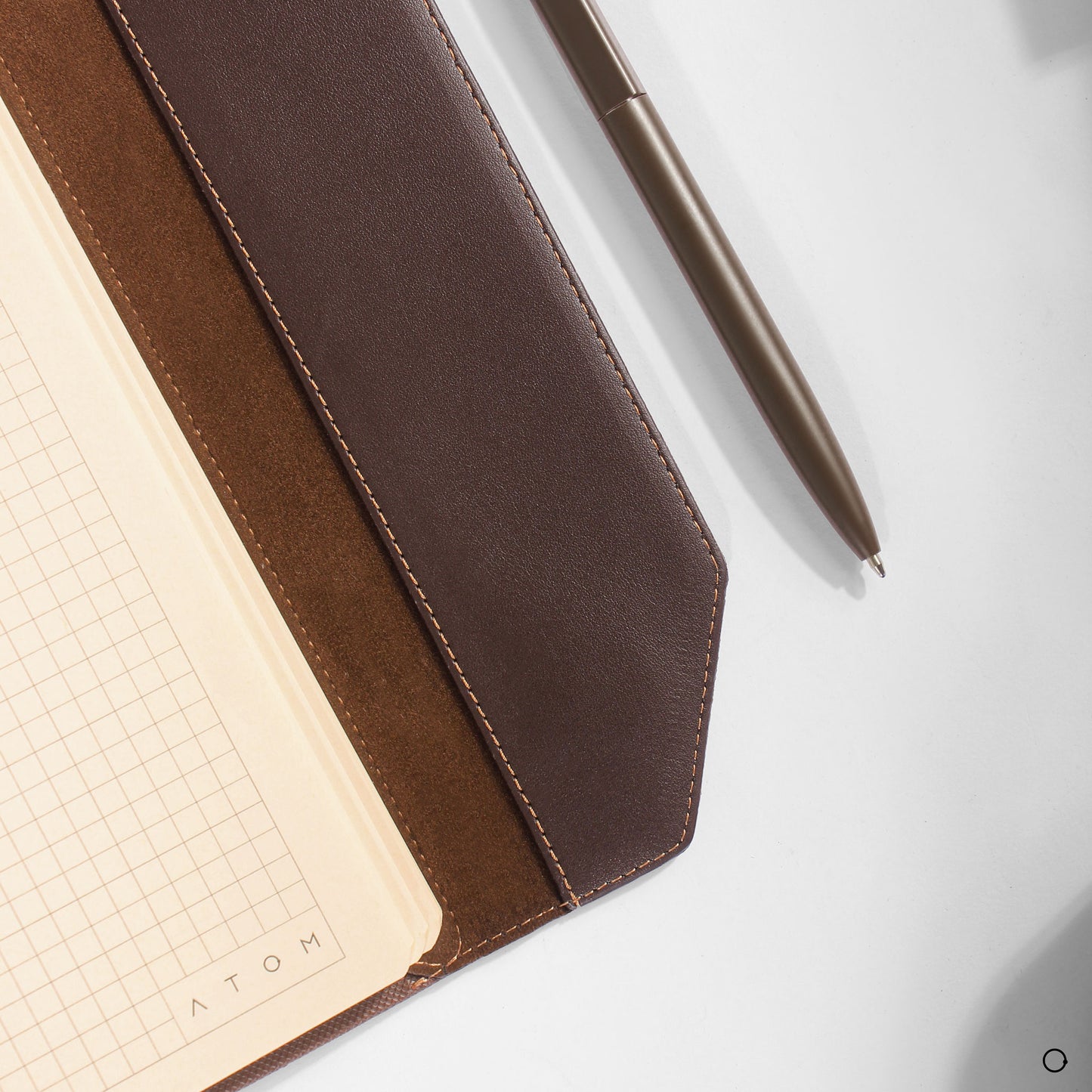 brown notebook