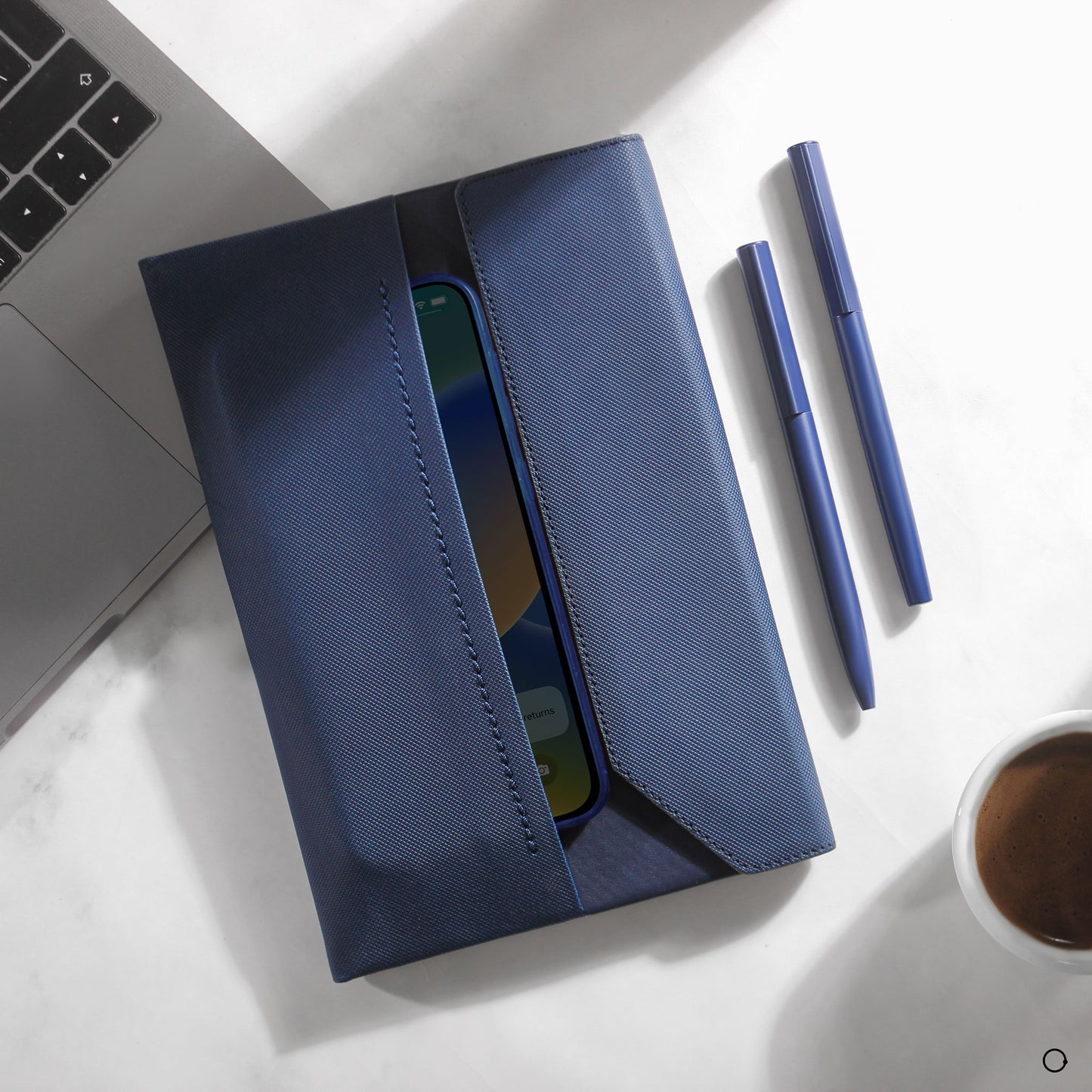 Leather plain and textured notebook