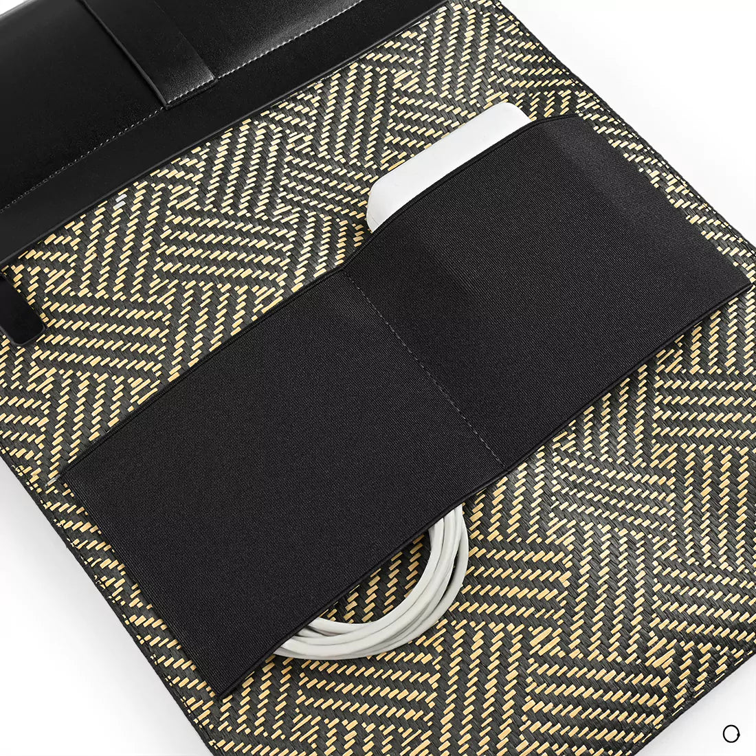 Caramel Laptop Sleeve with 2 pockets for charger 