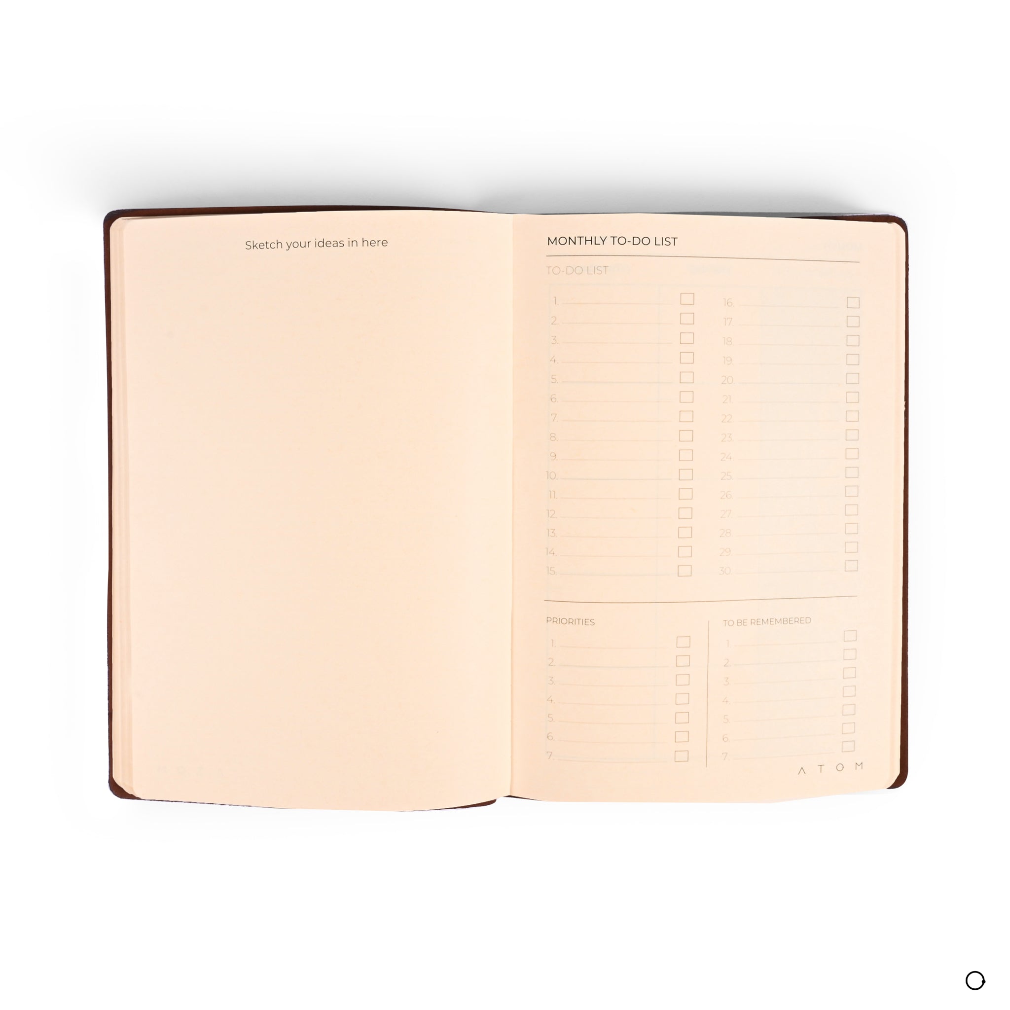 Trio Brown Planner