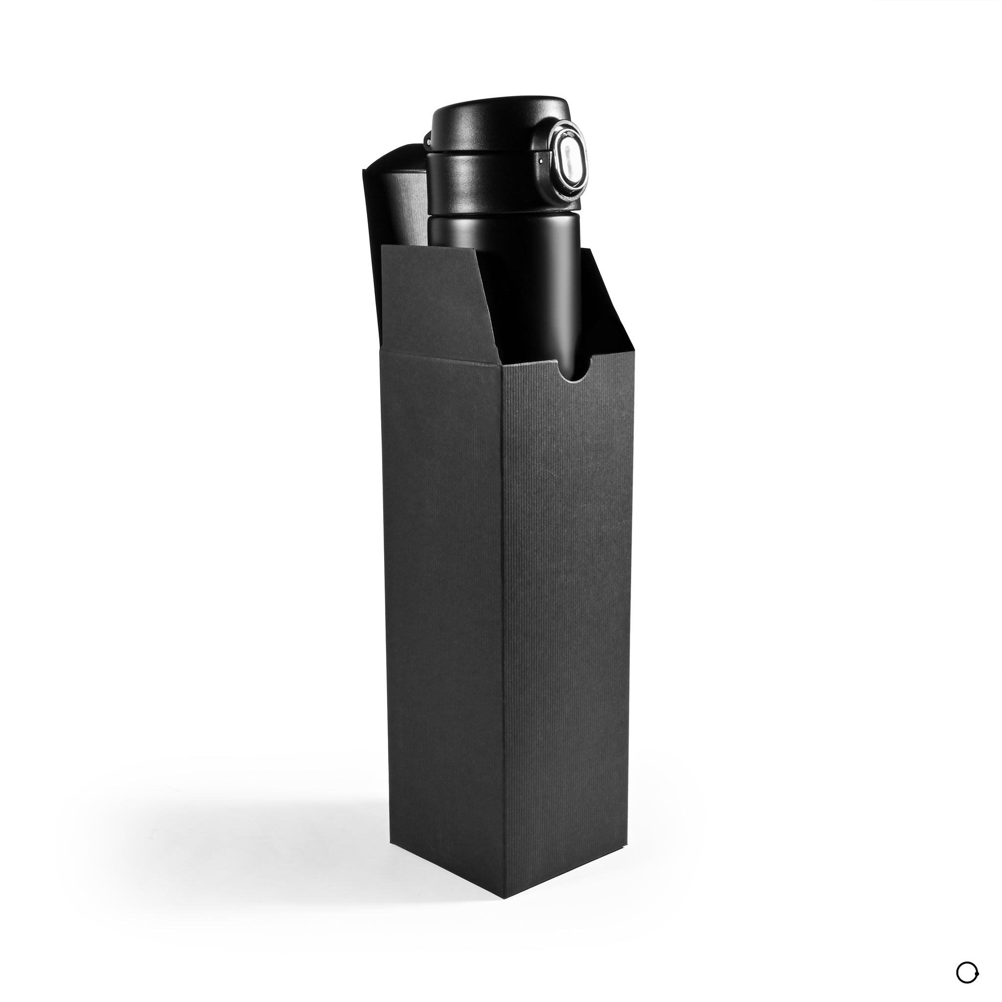 Black thermal mug