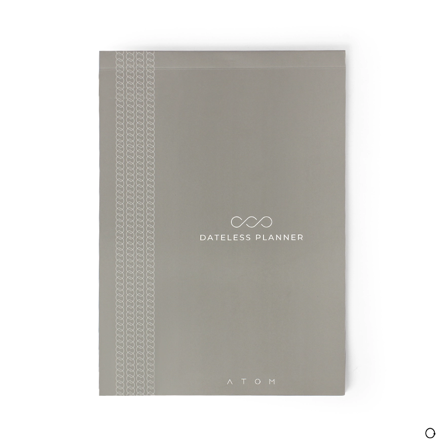 Grey Dateless Planner