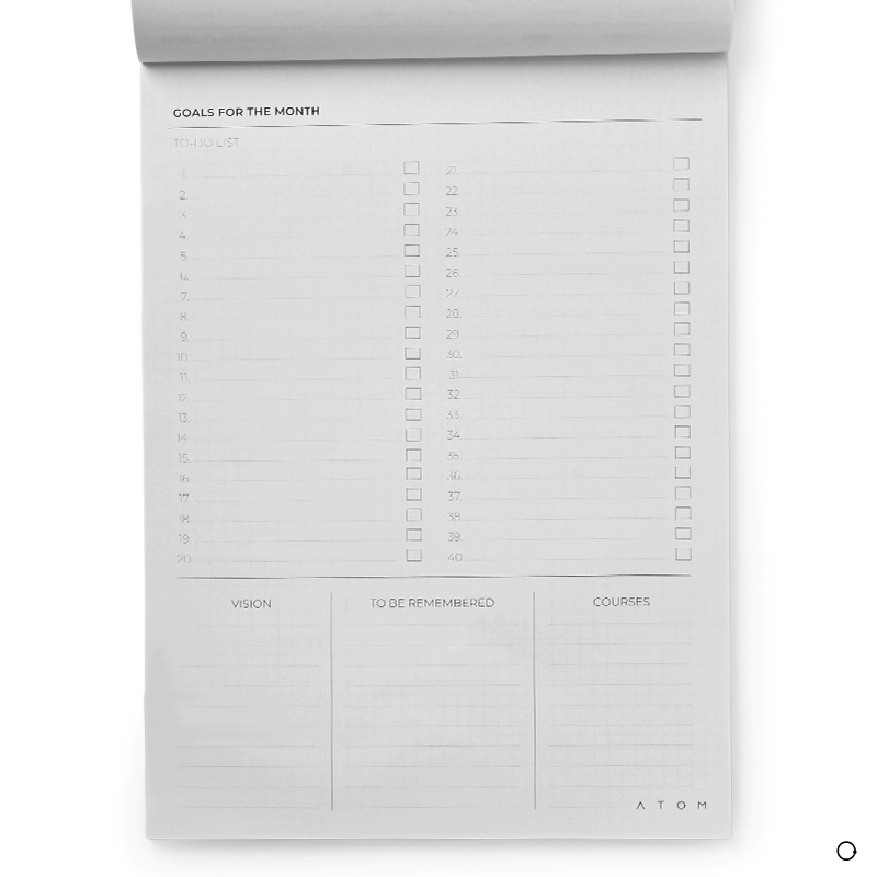 Grey Dateless Planner