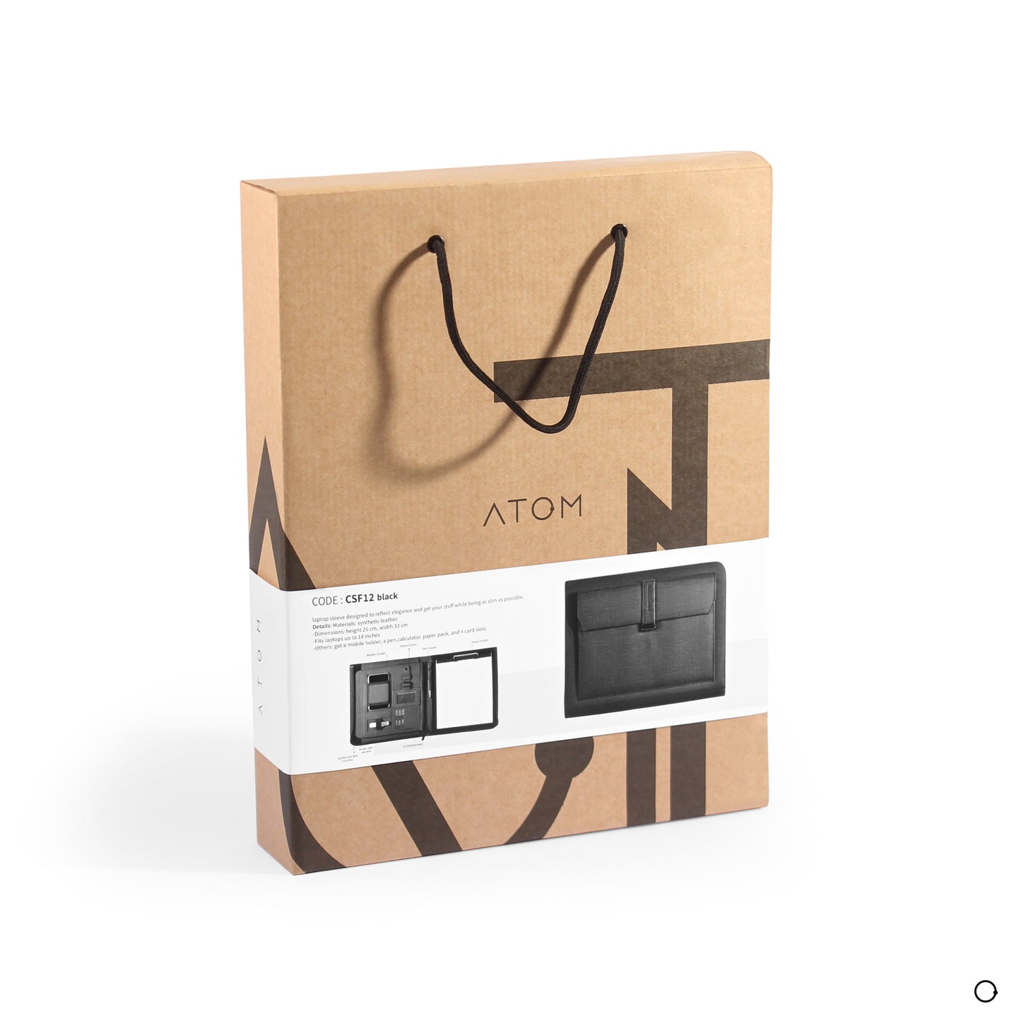 Premier Black laptop sleeve