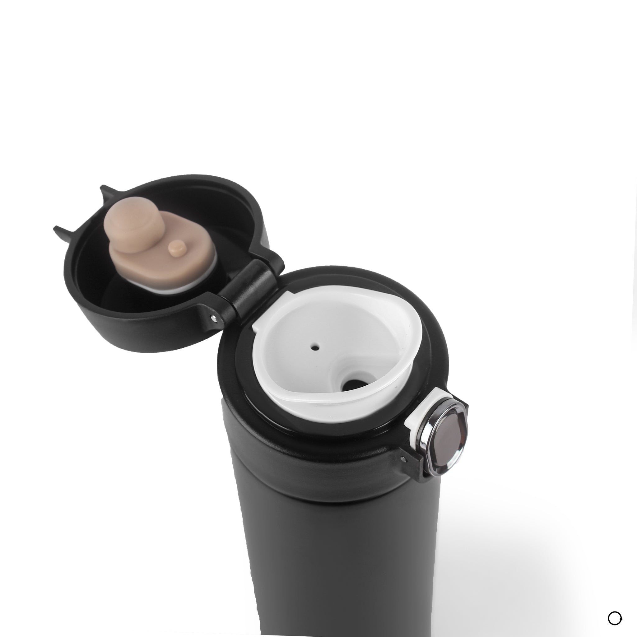 Black thermal mug