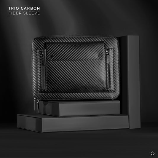Trio Carbon Fiber Laptop Sleeve
