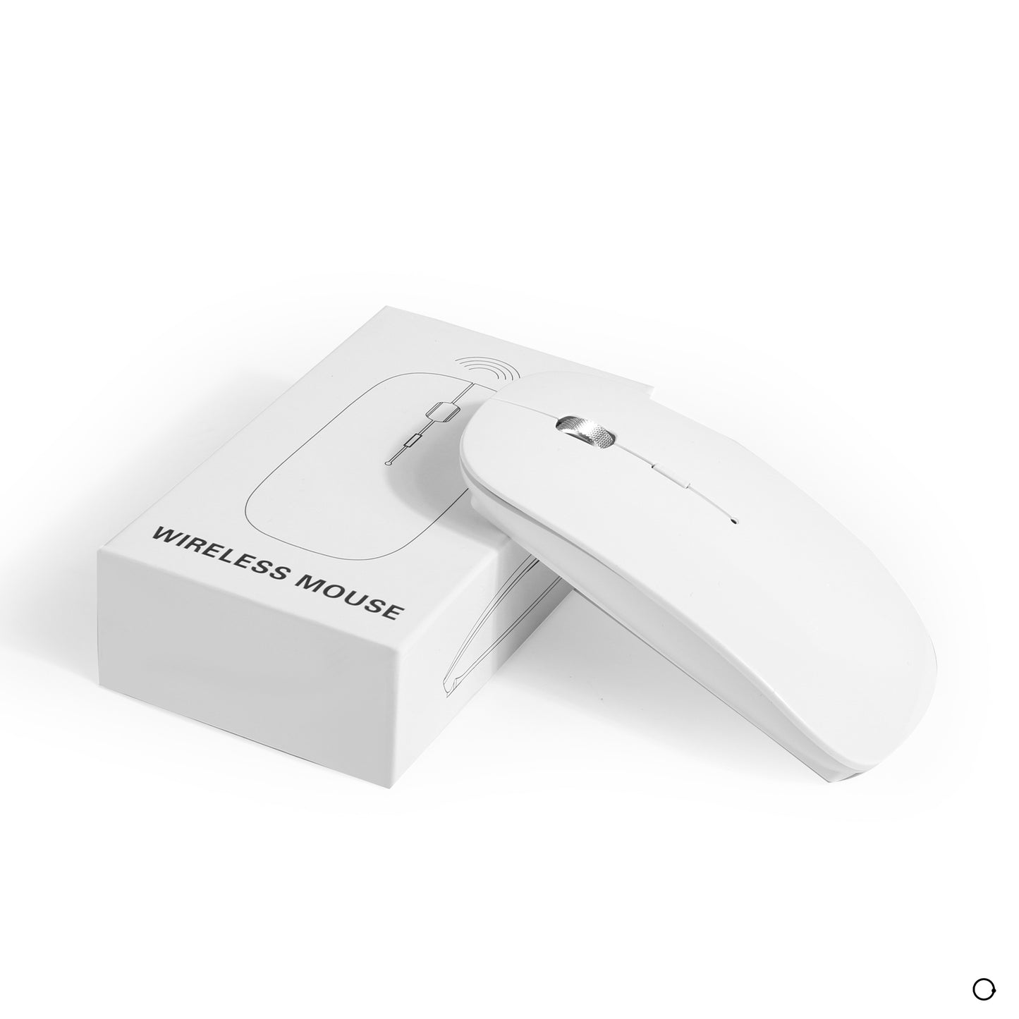 White Empowering Wireless mouse