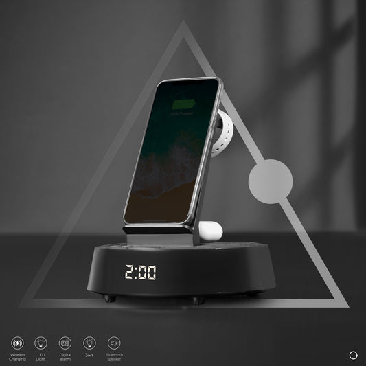 Trio 7IN1 Deskset Wireless charger and speaker