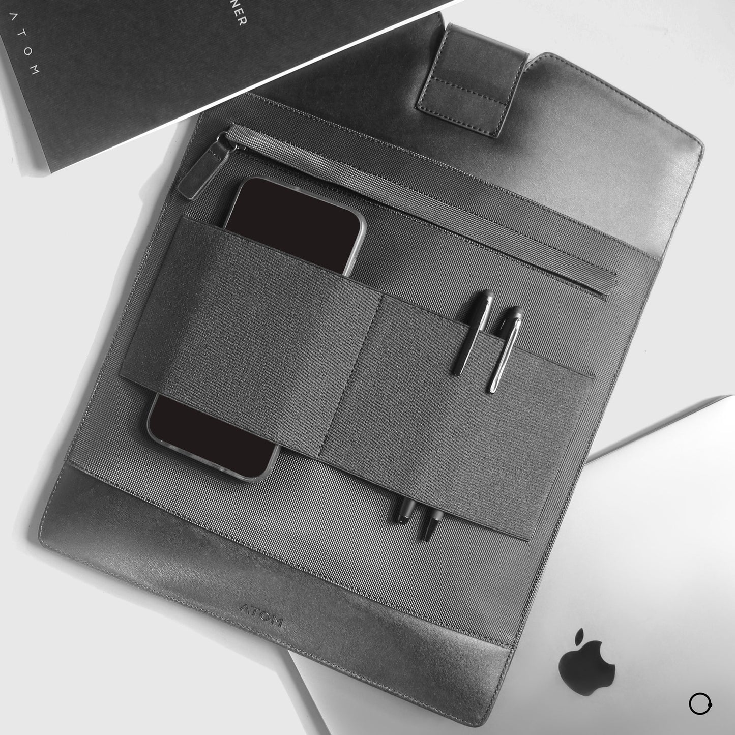 Synthetic leather laptop sleeve  