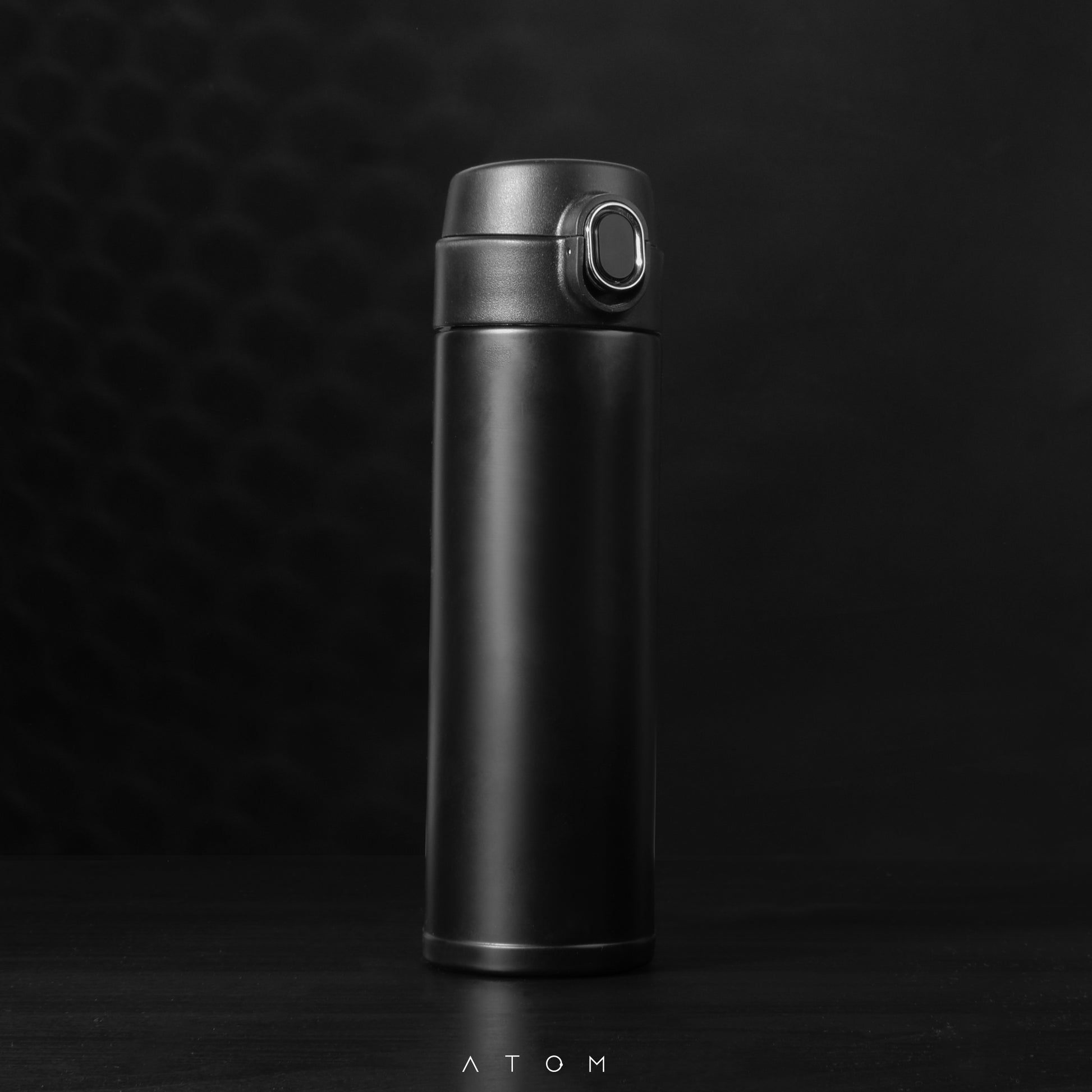 black thermal mug