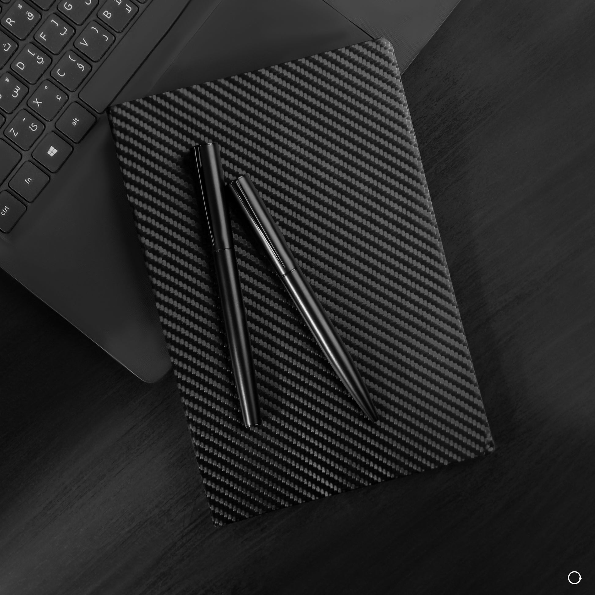 Carbon fiber design notebook for professionals

