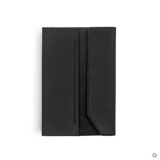 Leather plain and textured.