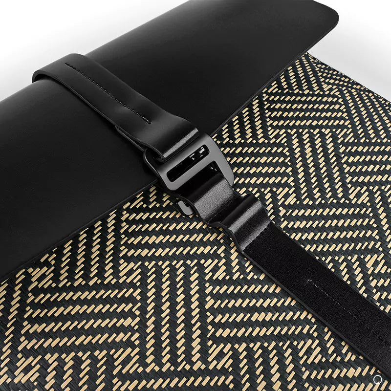 caramel sleeve with Buckle closure 