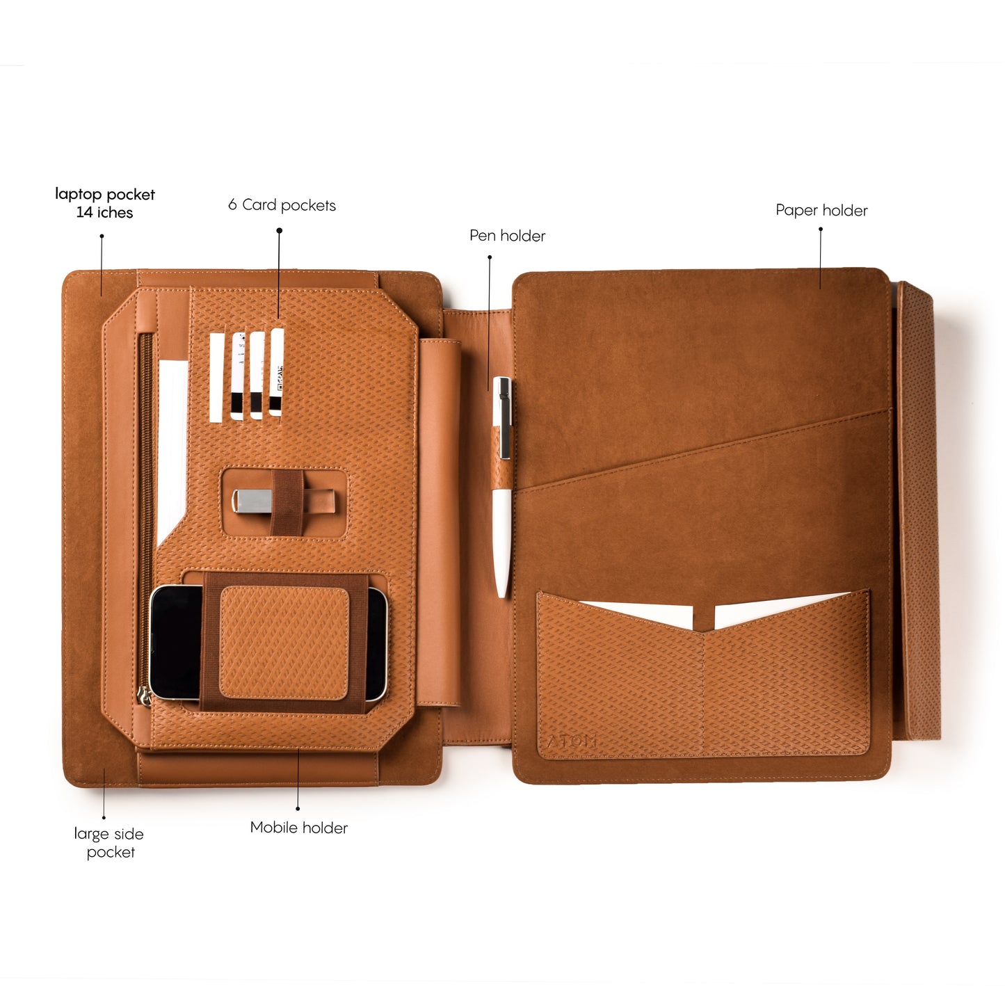 Caramel New slim laptop sleeve
