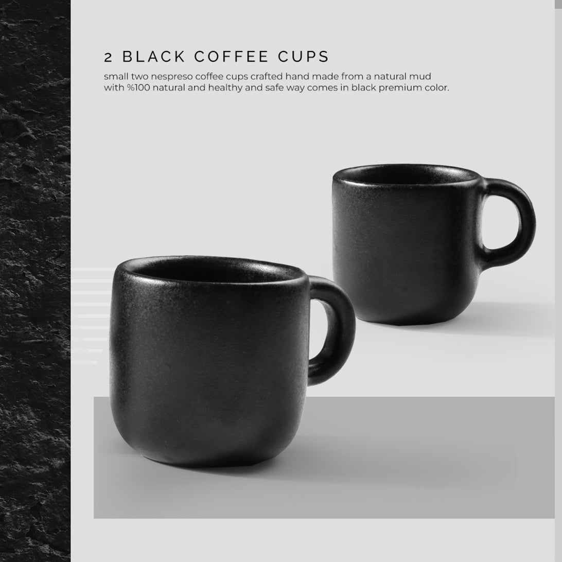 two black cups 