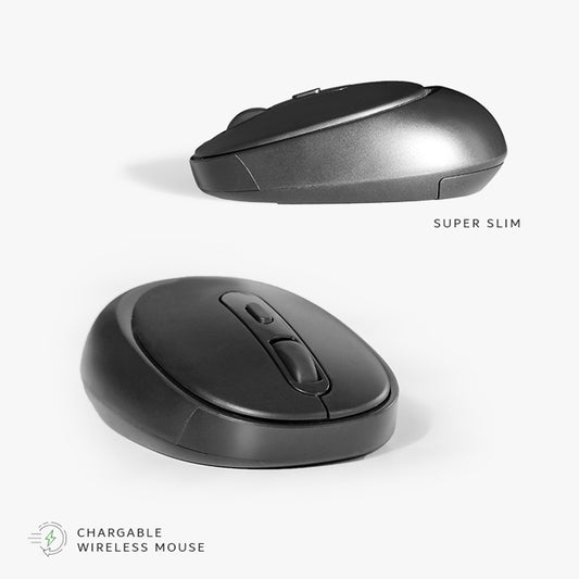 Black Empowering Wireless Mouse
