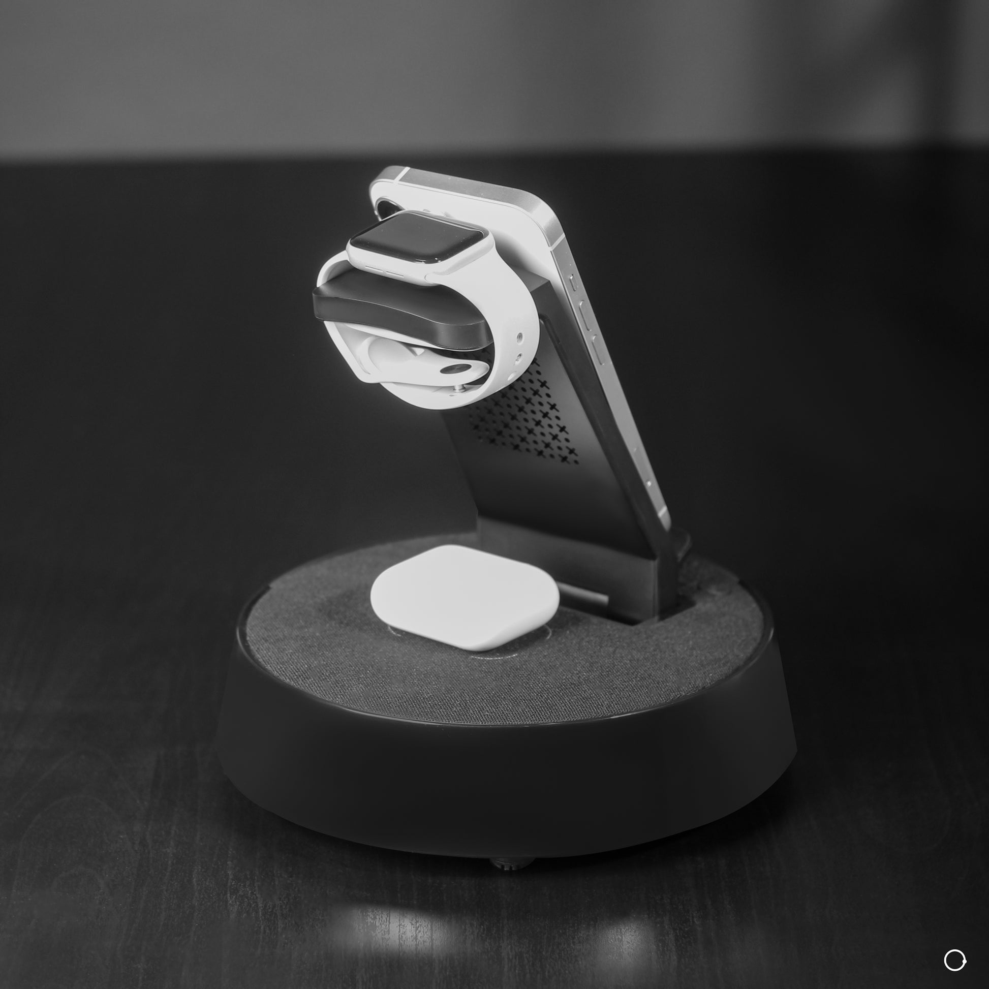 black wireless charger