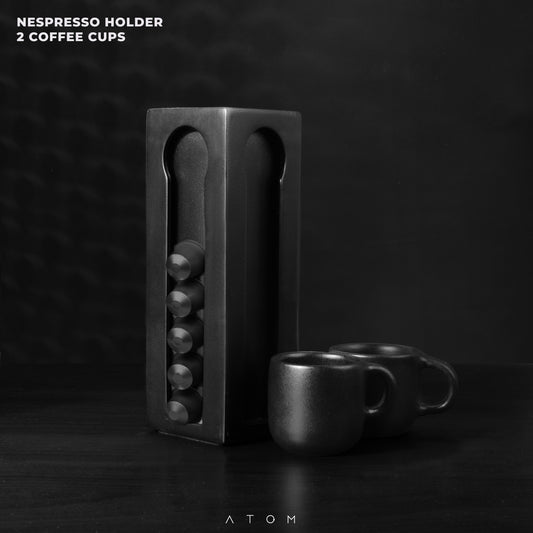 Nespresso Holder and 2 Cups