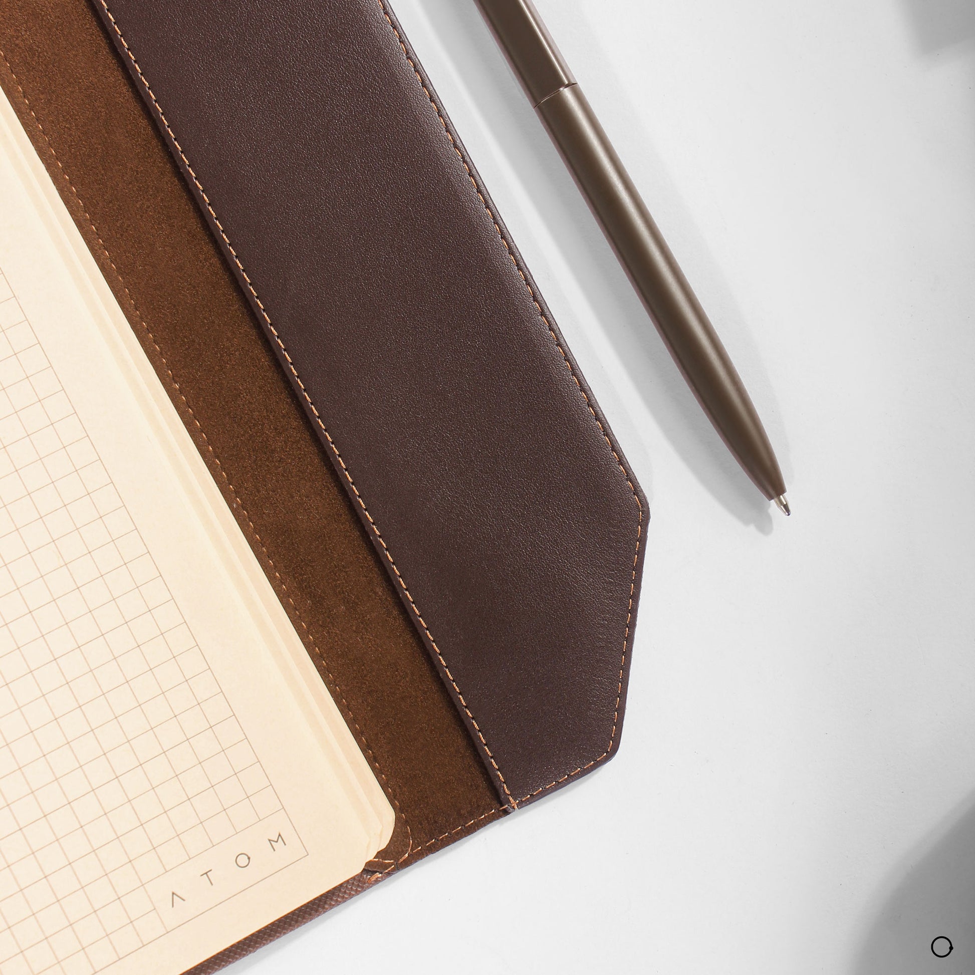 brown notebook