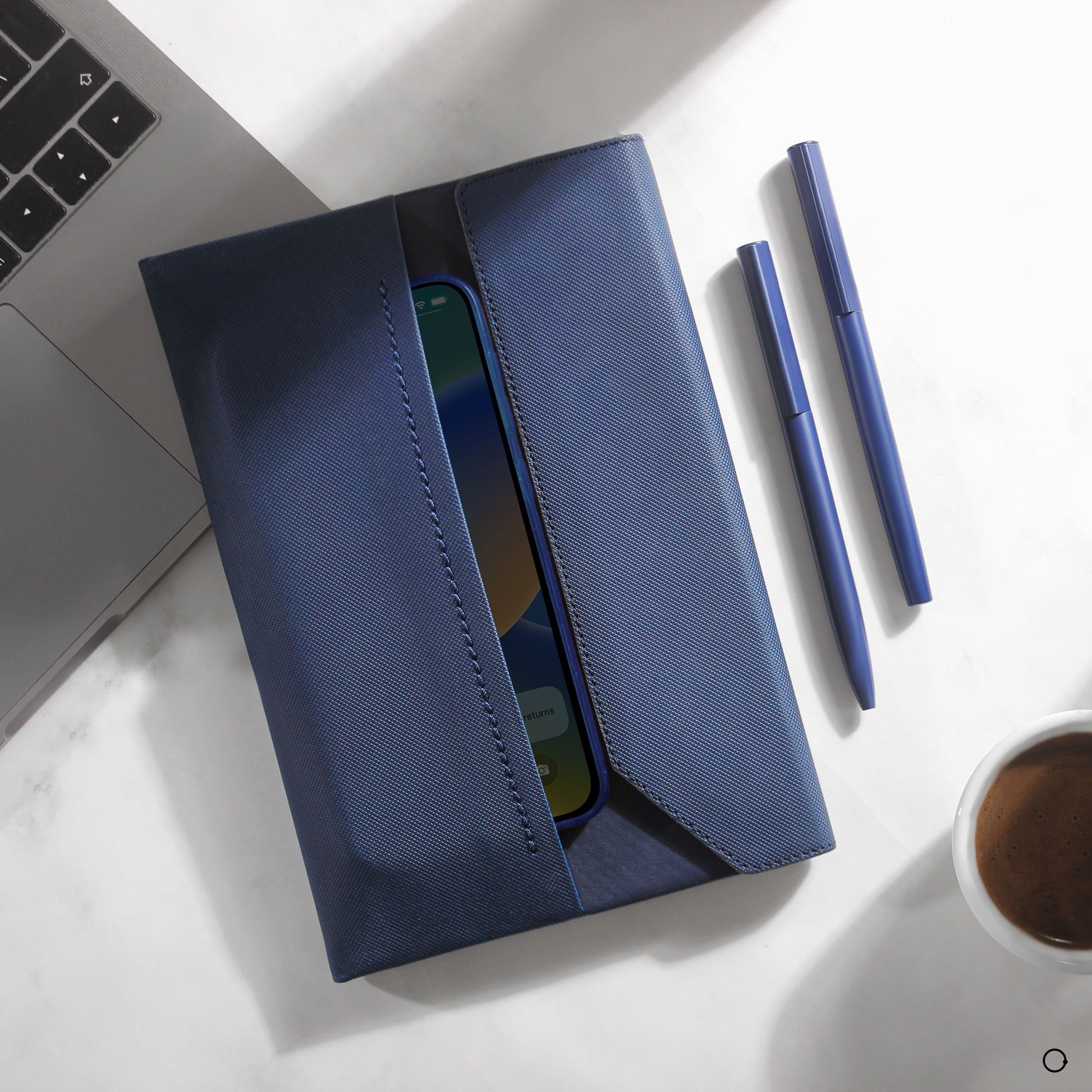 Leather plain and textured notebook