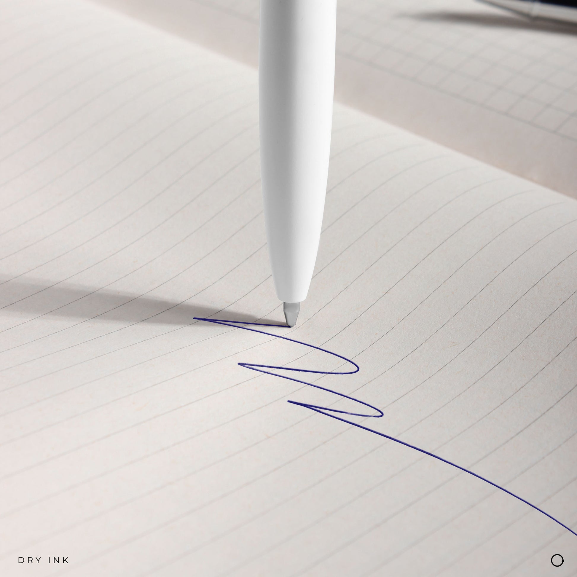 white pen set with blue 