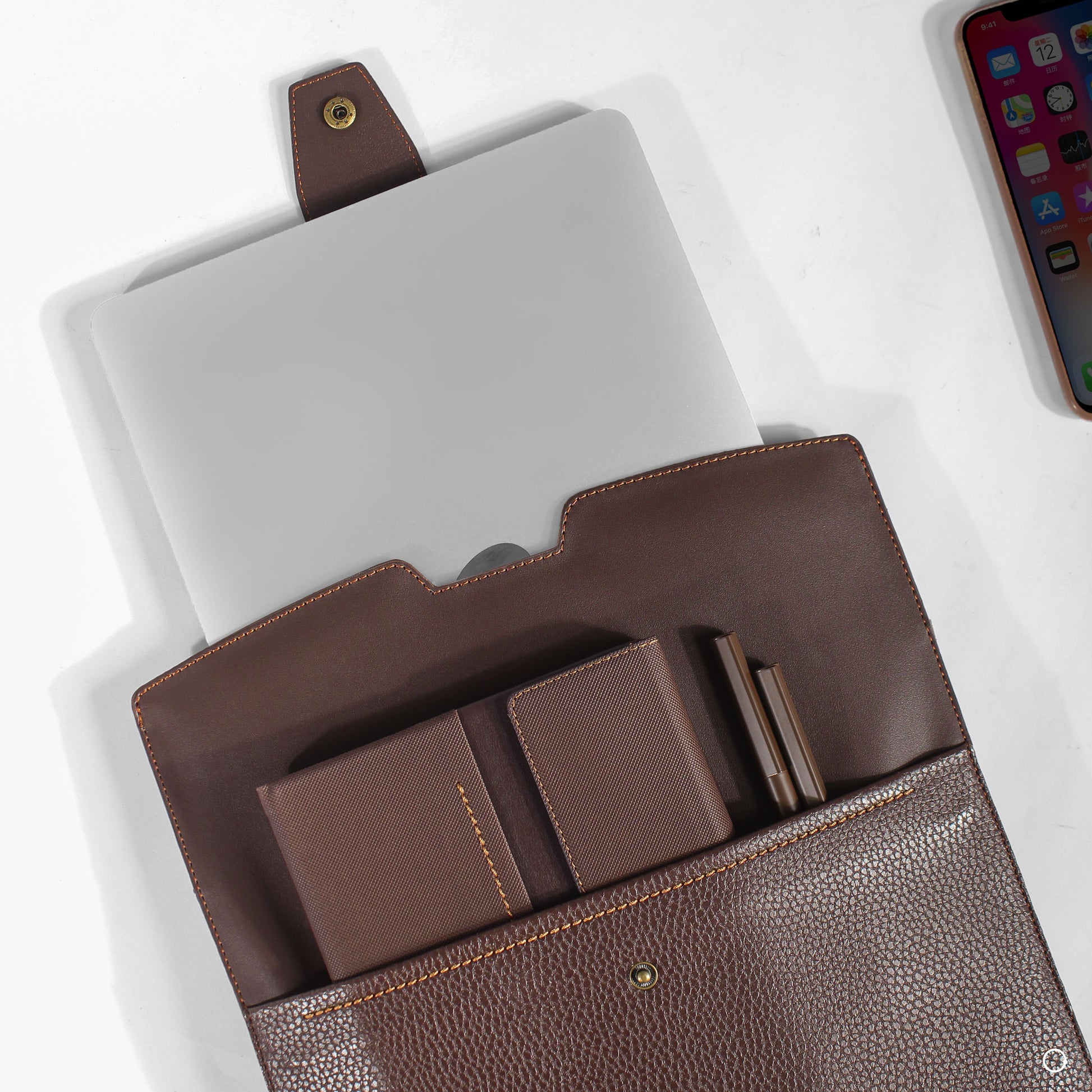 laptop sleeve , notebook and pen set
