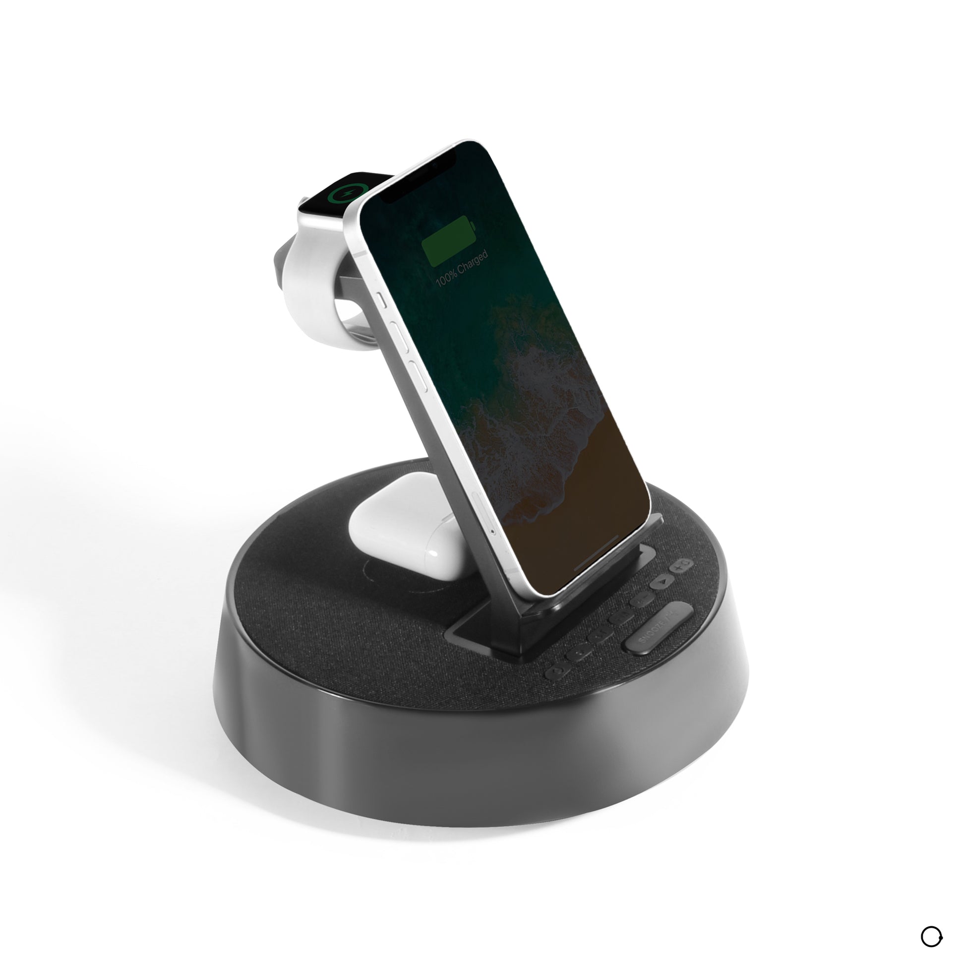 black wireless charger  