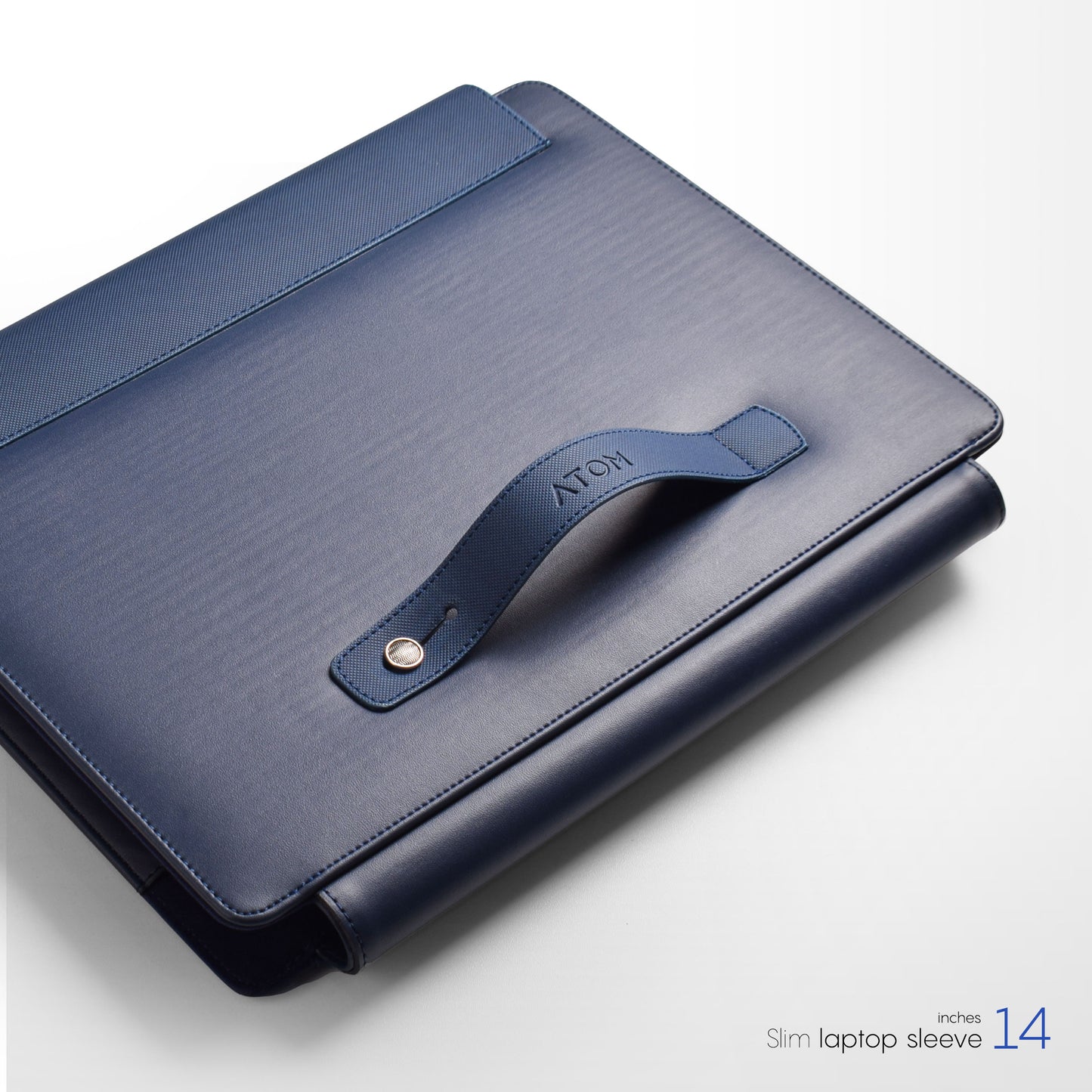 Navy slim laptop sleeve